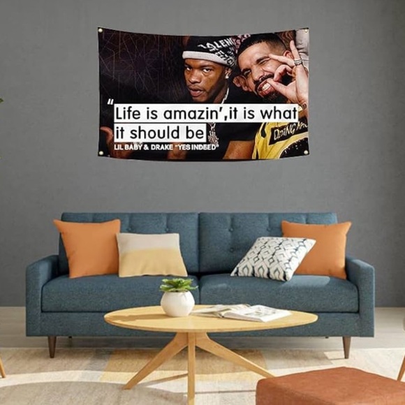 Other - Drake Flag 3x5 Feet Funny Tapestry Man Cave Wall Flag Room Decor Indoor Outdoor